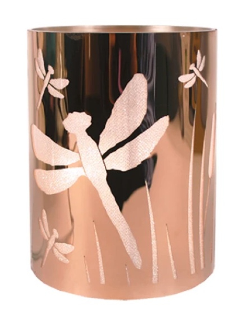 BRAND NEW WITH TAGS Rose Gold Meadow Dragonfly Warmer Shade